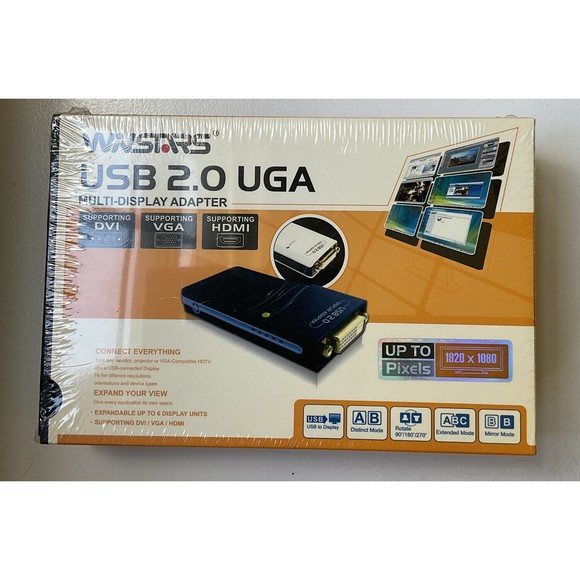 USB To VGA/DVI/HDMI Multi-Display Monitor Graphic Adapter Converter 1920x1080 - Picture 1 of 4